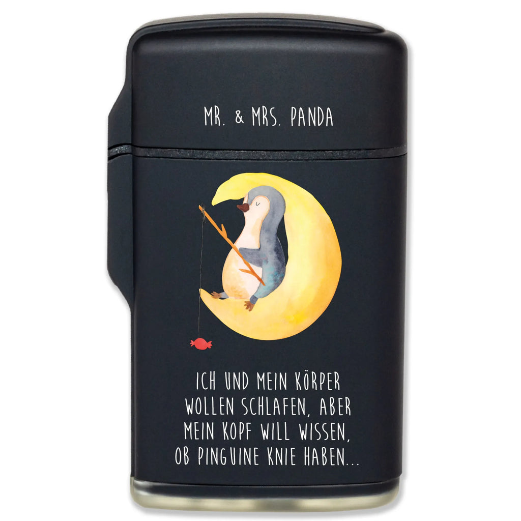 Lighter Penguin moon Feuerzeuge, gasfeuerzeuge, Gasfeuerzeug, Feuerzeug, gas anzünder, anzünder, zigarettenanzünder, sturmfeuerzeug, sturmfeuerzeuge, zündgerät, Pinguin, Spruch, schlafen, Einschlafen, Pinguine, Schlafstörungen, Schlafzimmer, Nachtruhe, Gästezimmer