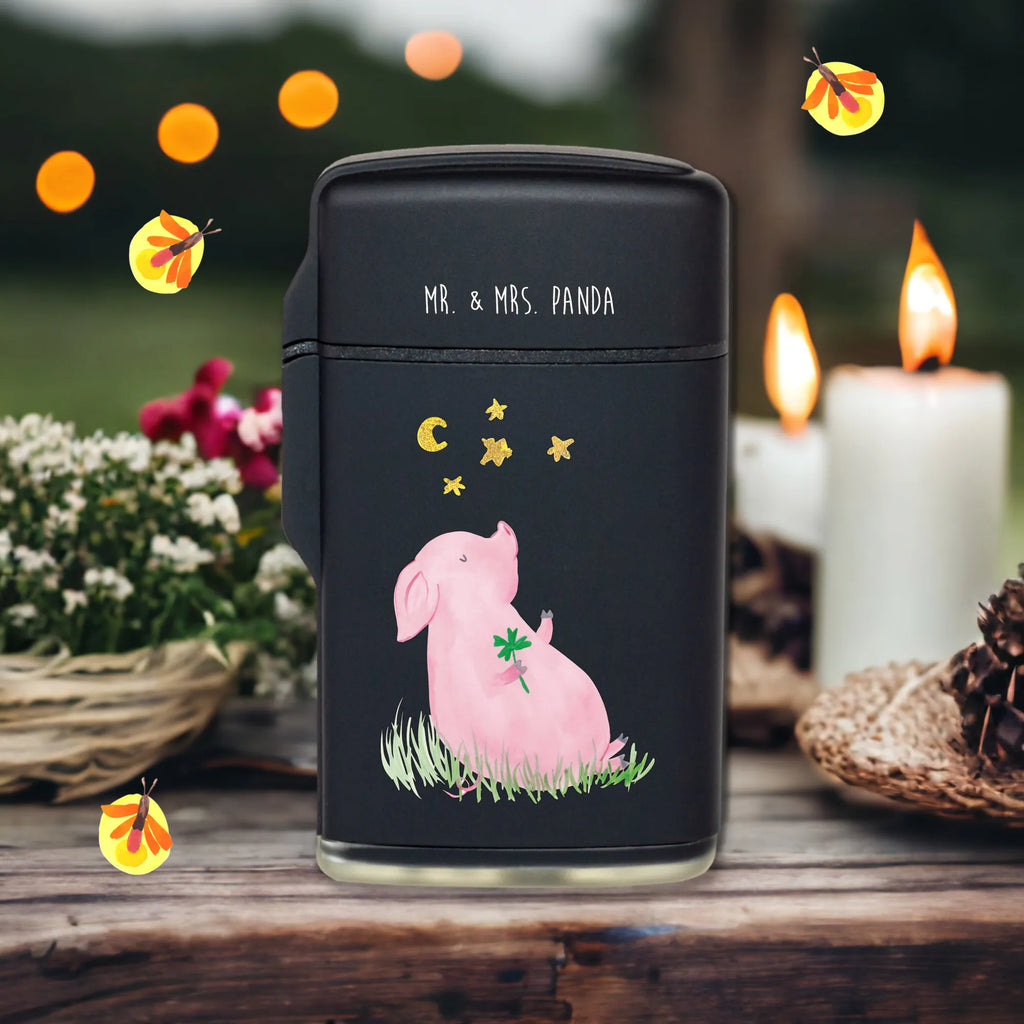 Lighter Pig Luck Feuerzeug, Feuerzeuge, Sturmfeuerzeug, Gasfeuerzeug, Luxus Feuerzeug, Sturmfeuerzeug nachfüllbar, Tiermotive, Gute Laune, lustige Sprüche, Tiere, Glücksschwein. Glück, Schwein, Schweinchen, Sterne, Sernchen, Ziele, Träume, Motivation, Glücksbringer