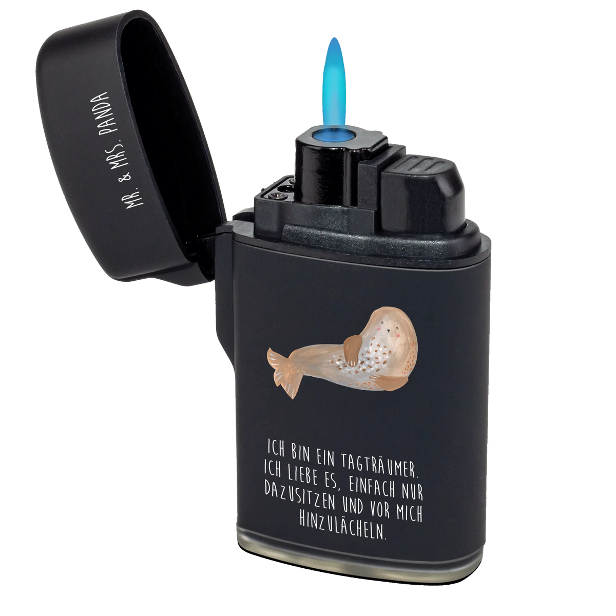 Feuerzeug Robbe Lachen Gasfeuerzeug, zigarettenanzünder, sturmfeuerzeuge, Feuerzeuge, Zünder, gasfeuerzeuge, zündgerät, Feuerzeug, gas anzünder, sturmfeuerzeug, anzünder, Lustige Sprüche, Tiere, Tiermotive, Gute Laune, Nordsee, Robben, Meerestier, Seehund, Strand, Ostsee, Robbe