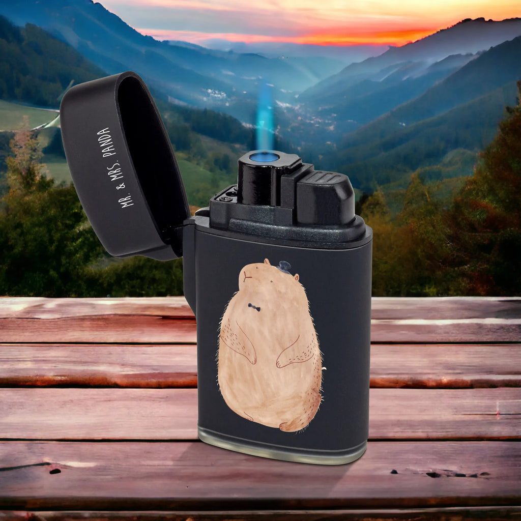 Lighter Groundhog Gasfeuerzeug, sturmfeuerzeug, zigarettenanzünder, anzünder, gasfeuerzeuge, gas anzünder, Feuerzeuge, zündgerät, Feuerzeug, sturmfeuerzeuge, Lustige Sprüche, Tiere, Tiermotive, Gute Laune, Fröhlichkeit, Knigge, Freundlichkeit, Respekt, Murmeltier, Anstand