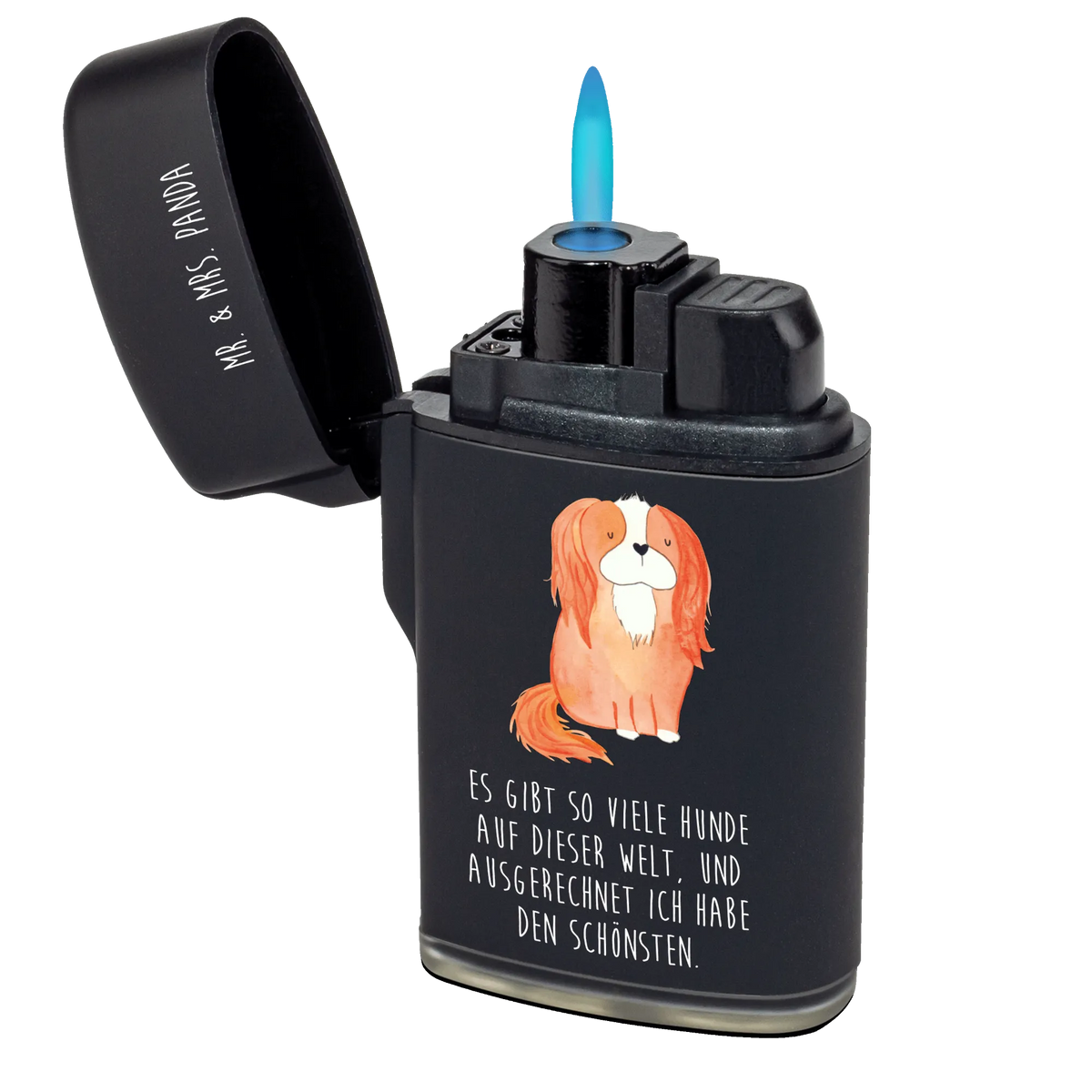 Feuerzeug Hund Cavalier King Charles Spaniel gas anzünder, zündgerät, Feuerzeuge, Feuerzeug, zigarettenanzünder, gasfeuerzeuge, Gasfeuerzeug, Zünder, anzünder, sturmfeuerzeug, sturmfeuerzeuge, Hund, Hunderasse, Hundebesitzer, Hundemotiv, Haustier, Tierliebhaber, Sprüche, Spaniel, Cockerspaniel, Spruch, Schönster Hund, Cavalier King Charles Spaniel