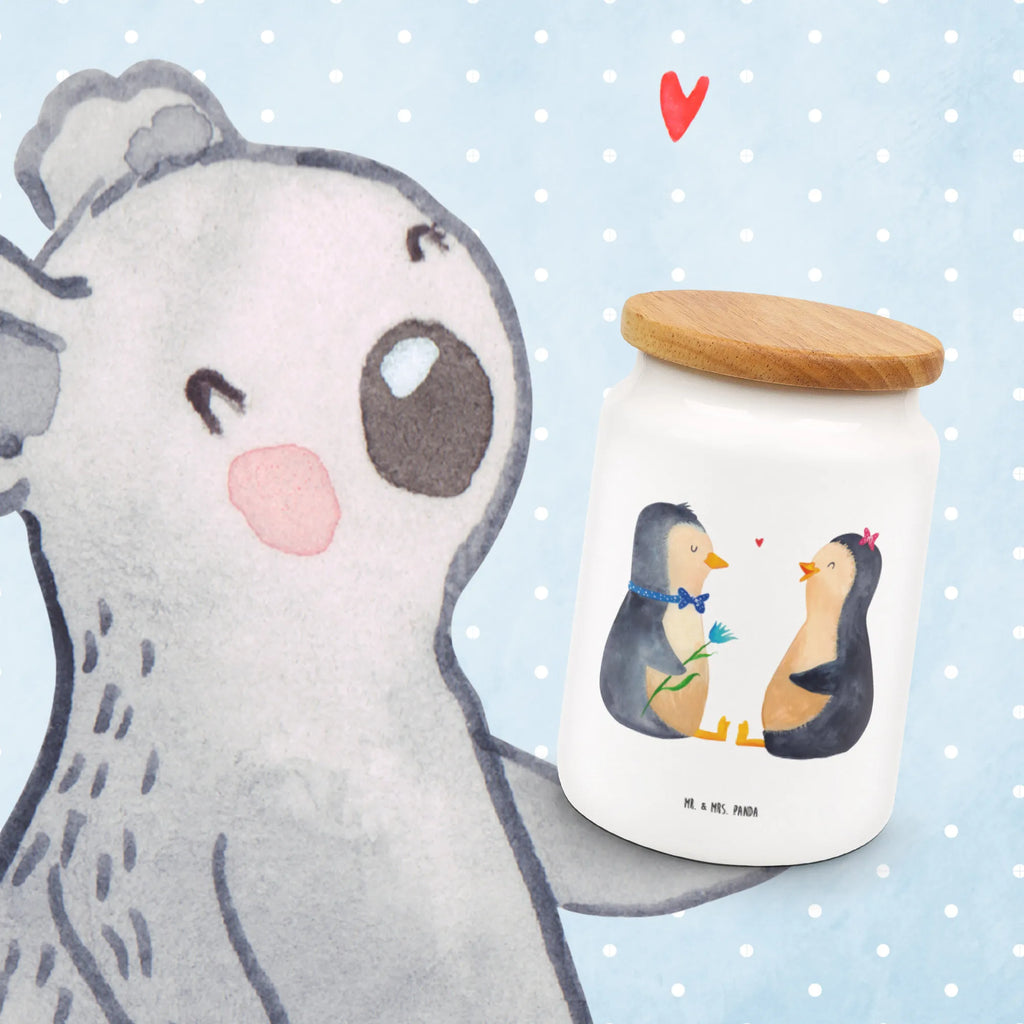 Storage jar Penguin pair cookie jar, storage jar, food storage container, canister, snack jar, bulk food storage, treat jar, preservative jar, ceramic jar, pantry storage, kitchen storage solutions, kitchen canister, airtight container, Penguin, North Pole, Winter, Penguins, penguins, penguin, love gift, proof of love, wedding gift, dream couple, lovers, engagement, love, anniversary, great love, wedding day, wedding