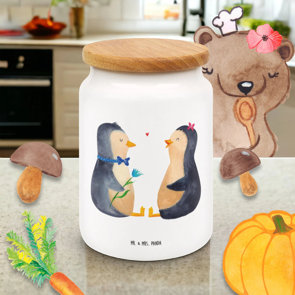 Storage jar Penguin pair cookie jar, storage jar, food storage container, canister, snack jar, bulk food storage, treat jar, preservative jar, ceramic jar, pantry storage, kitchen storage solutions, kitchen canister, airtight container, Penguin, North Pole, Winter, Penguins, penguins, penguin, love gift, proof of love, wedding gift, dream couple, lovers, engagement, love, anniversary, great love, wedding day, wedding