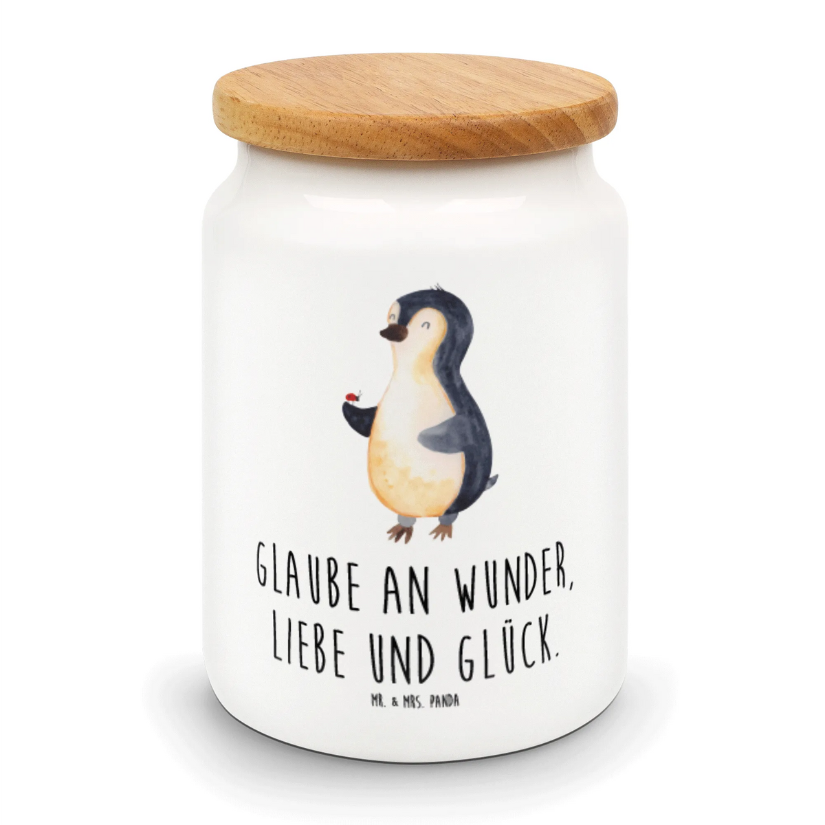 Vorratsdose Pinguin Marienkäfer tee behälter, Vorratsdose, vorratsbox, Dose, müslidose, Keksdose, keramikdose, Aufbewahrungsdose, aufbewahrungsbehälter, Vorratsbehälter, Snackdose, gebäckdose, Teedose, salzdose, Lebensmittelbehälter, Frischhaltedose, zuckerdose, behälter, Biskuitdose, vorratsgefäß, bonbondose, leckerlidose, Aromadose, Kaffeedose, Pinguin, Marienkäfer, Freude, Wunder, Liebe, Pinguine, Glück, Lebensfreude