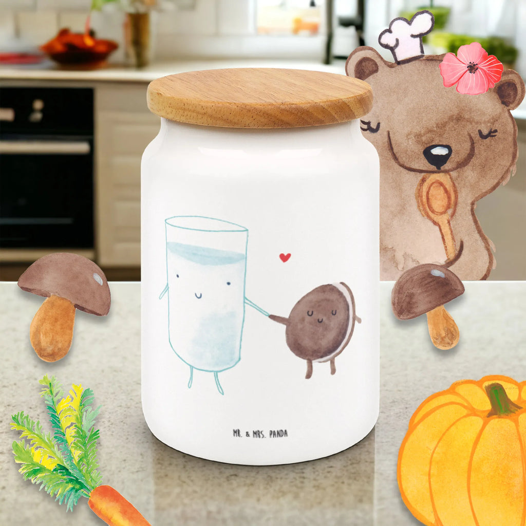 Pojemnik na żywność mleko ciastko Motywy zwierzęce, dobra energia, zabawne powiedzonka, zwierzęta