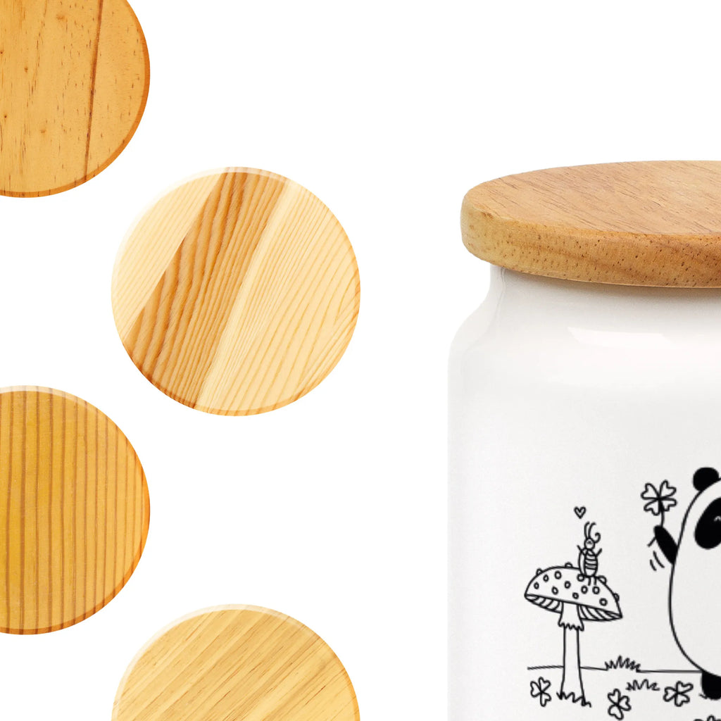 Storage jar Panda Happiness food storage container, treat jar, ceramic jar, kitchen canister, snack jar, cookie jar, preservative jar, storage jar, airtight container, kitchen storage solutions, canister, bulk food storage, pantry storage