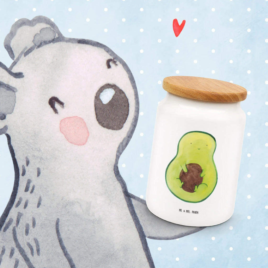 Storage jar avocado core preservative jar, bulk food storage, kitchen storage solutions, food storage container, pantry storage, canister, snack jar, treat jar, storage jar, kitchen canister, airtight container, cookie jar, ceramic jar, avocado, vegetables, saying life, plant, avocado seed, seed