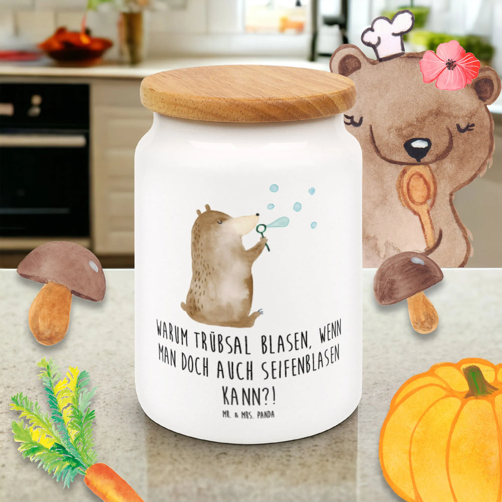 Storage jar bear soap bubbles preservative jar, airtight container, kitchen canister, snack jar, food storage container, canister, ceramic jar, kitchen storage solutions, treat jar, storage jar, pantry storage, cookie jar, bulk food storage, bear, teddy, teddy bear, cuddly toy, Soap Bubbles Bear Funny Being Happy Sad Happy