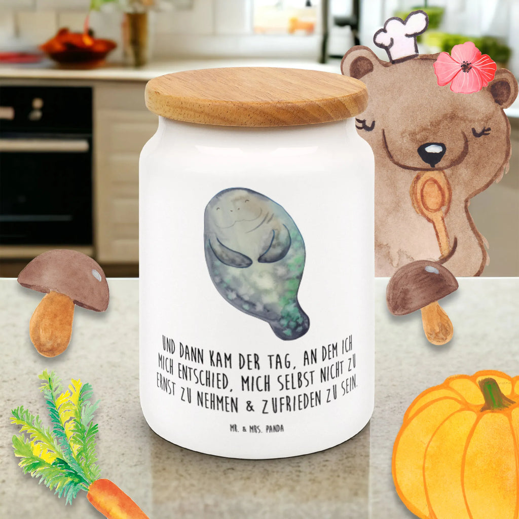 Pojemnik na żywność morska krowa Szczęśliwy Teedose, Dose, Kaffeedose, Vorratsbehälter, zuckerdose, Aufbewahrungsdosen, Vorratsdosen, Vorratsdose, keksdosen, Frischhaltedose, Aufbewahrungsdose Mit Deckel, leckerlidosen, Frischhaltedosen, keramikdose, bonbondose, gebäckdose, Frischhaltedose Mit Deckel, aufbewahrungsbehälter, Vorratsdose Mit Deckel, Keksdose, leckerlidose, müslidose, tee behälter, Vorratsglas, Lebensmittelbehälter, Aufbewahrungsdose, Meer, Urlaub, Meerestiere, Neustart, Zufrieden, Respekt, Neuanfang, Seekuh, Freundin, Liebeskummer, Achtsamkeit, Selbstliebe, Seekühe