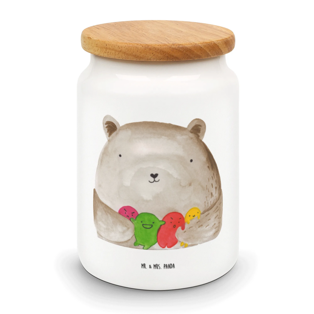 Storage jar bear Feeling snack jar, treat jar, storage jar, ceramic jar, canister, kitchen storage solutions, pantry storage, preservative jar, airtight container, cookie jar, kitchen canister, bulk food storage, food storage container, bear, teddy, teddy bear, cuddly toy, Bear, Madness