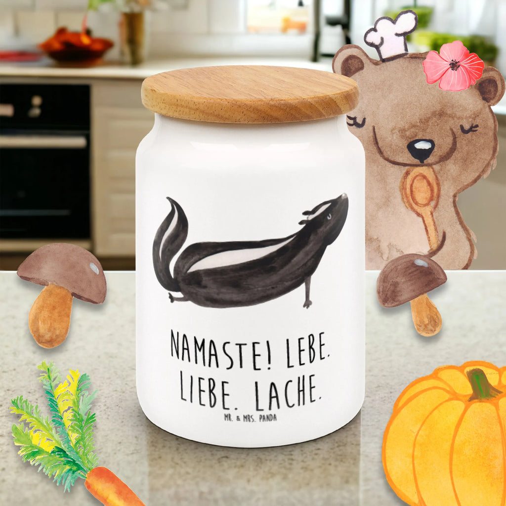 Pojemnik na żywność skunks Joga gebäckdose, müslidose, Vorratsdose Mit Deckel, Lebensmittelbehälter, bonbondose, Vorratsdose, Aufbewahrungsdosen, leckerlidose, Frischhaltedose Mit Deckel, Kaffeedose, Frischhaltedosen, Vorratsglas, aufbewahrungsbehälter, tee behälter, Vorratsdosen, Teedose, zuckerdose, keksdosen, Frischhaltedose, leckerlidosen, keramikdose, Vorratsbehälter, Aufbewahrungsdose, Aufbewahrungsdose Mit Deckel, Keksdose, Dose, Stinktier, Skunk, Stinki, Yoga, Lache, Raubtier, Stinker, Wildtier, Namaste, Lebe, Liebe