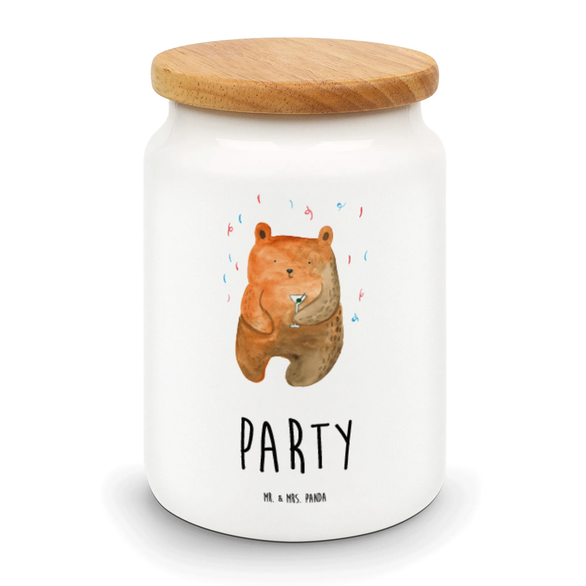 Storage jar bear party teddy bear, cuddly toy, Partying, Bring a present, Birthday present, Good mood, Present, Birthday, Celebrate