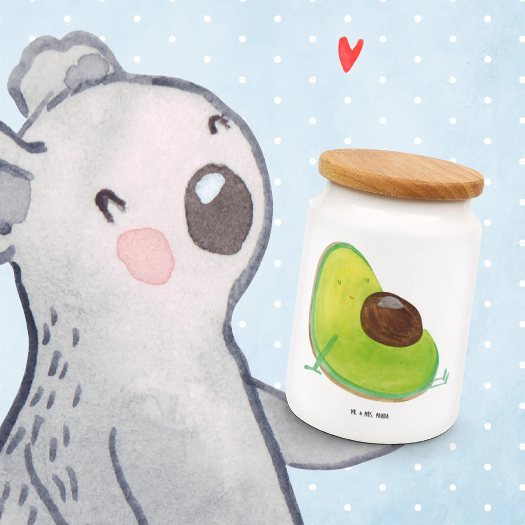 Storage jar avocado pregnancy cookie jar, treat jar, airtight container, kitchen storage solutions, canister, preservative jar, ceramic jar, kitchen canister, pantry storage, food storage container, storage jar, bulk food storage, snack jar, avocado, vegetables, baby shower, pregnancy, pregnant, Avocado