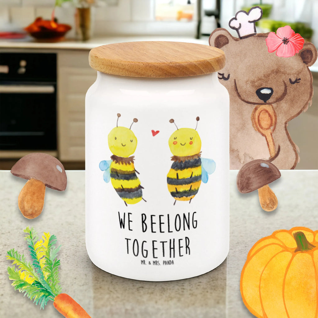 Storage jar bee In love food storage container, snack jar, canister, preservative jar, cookie jar, kitchen canister, ceramic jar, bulk food storage, kitchen storage solutions, pantry storage, storage jar, airtight container, treat jar, Bee, wasp, bumblebee