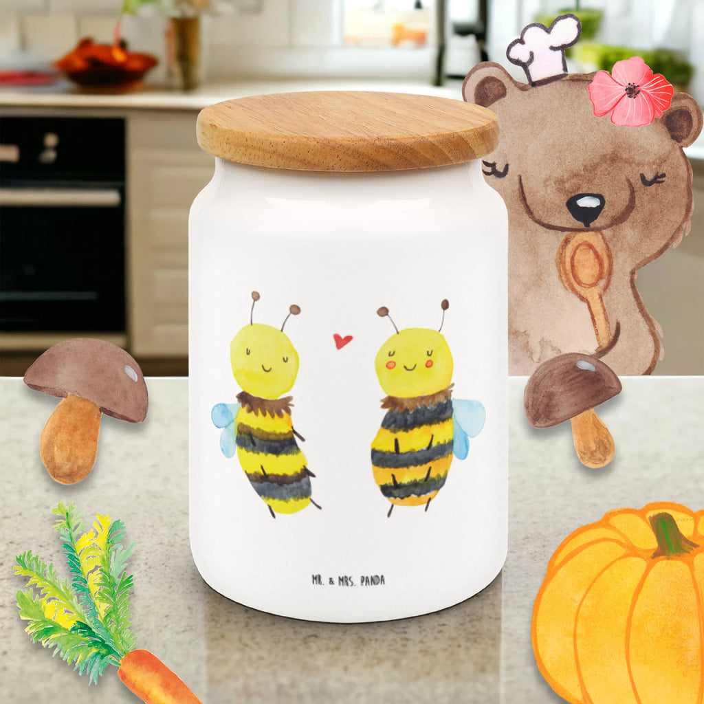 Storage jar bee In love food storage container, snack jar, canister, preservative jar, cookie jar, kitchen canister, ceramic jar, bulk food storage, kitchen storage solutions, pantry storage, storage jar, airtight container, treat jar, Bee, wasp, bumblebee