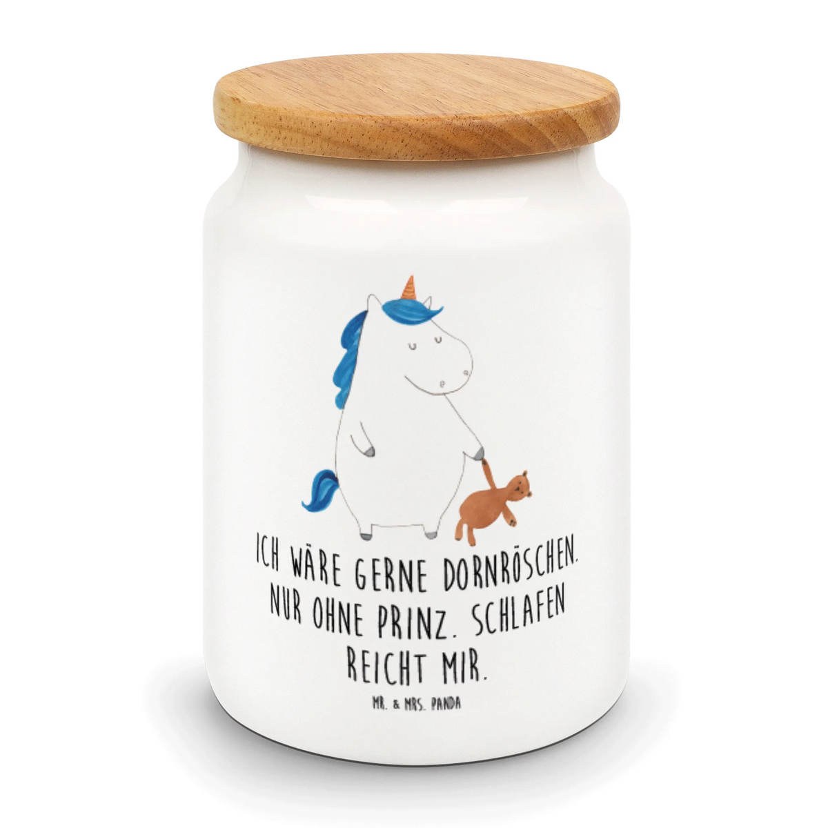 Storage jar unicorn teddy food storage container, canister, airtight container, storage jar, kitchen canister, bulk food storage, treat jar, kitchen storage solutions, snack jar, pantry storage, cookie jar, ceramic jar, preservative jar, unicorn, unicorns, good night, girlfriend, sleep, bed, child gift, dreaming, single life, Unicorn, sweet, child present, single