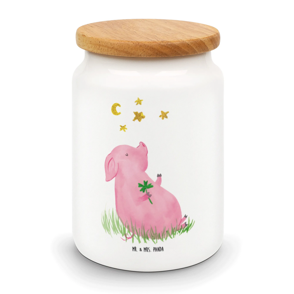 Storage jar Pig Luck bulk food storage, snack jar, ceramic jar, treat jar, pantry storage, cookie jar, canister, storage jar, preservative jar, food storage container, kitchen storage solutions, kitchen canister, airtight container, small animals, cute, funny, cute animal motives, hand drawn, small world, funny sayings, good mood, happy, gifts, gift ideas, special gifts, animal lover, card, pig, motivation, lucky charm, piglet, Lucky bastard. Luck, stars, asterisks, goals, dreams