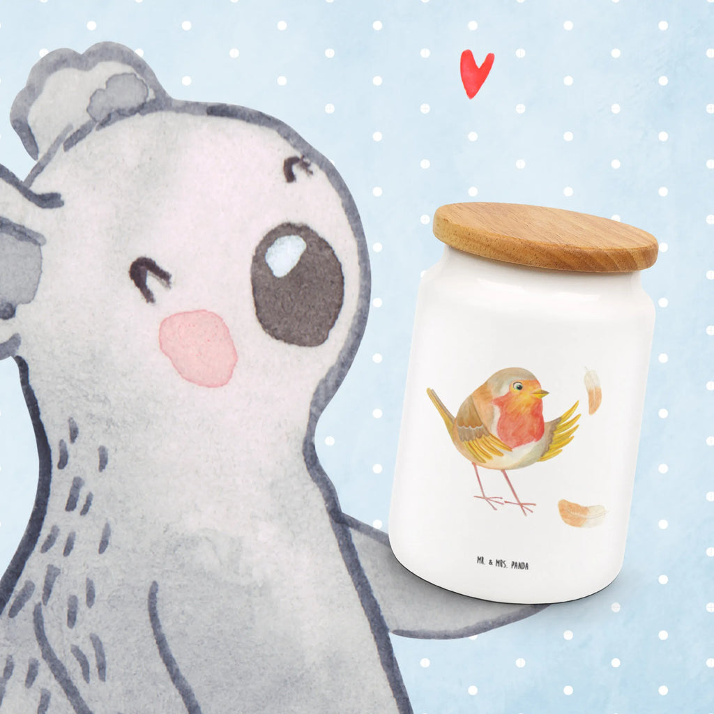 Pojemnik na żywność rudzik Pióra Motywy zwierzęce, dobra energia, zabawne powiedzonka, zwierzęta