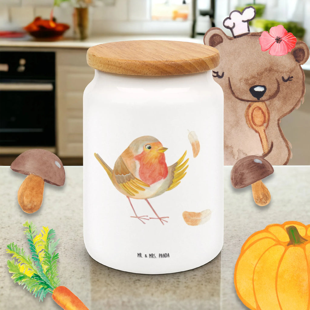 Pojemnik na żywność rudzik Pióra Motywy zwierzęce, dobra energia, zabawne powiedzonka, zwierzęta