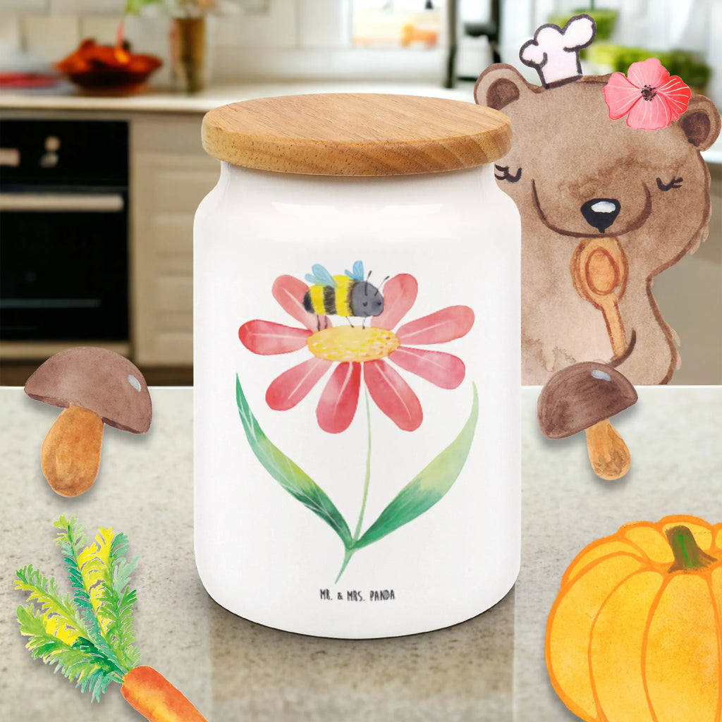 Pojemnik na żywność trzmiel kwiat Motywy zwierzęce, dobra energia, zabawne powiedzonka, zwierzęta