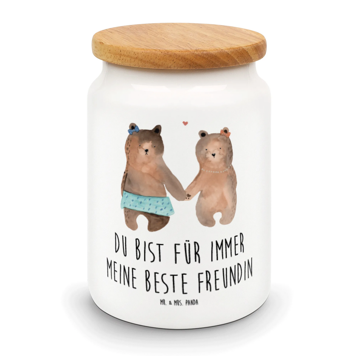 Vorratsdose Bär Freundin Teedose, Snackdose, leckerlidose, salzdose, müslidose, aufbewahrungsbehälter, keramikdose, Kaffeedose, Dose, Vorratsdose, tee behälter, Biskuitdose, bonbondose, Aromadose, Lebensmittelbehälter, gebäckdose, vorratsgefäß, Vorratsbehälter, vorratsbox, behälter, zuckerdose, Keksdose, Frischhaltedose, Aufbewahrungsdose, Teddy, Bär, Teddybär, Bär Freundin Beste Freund Liebe Liebesbeweis Verliebt Kumpel Kumpeliene