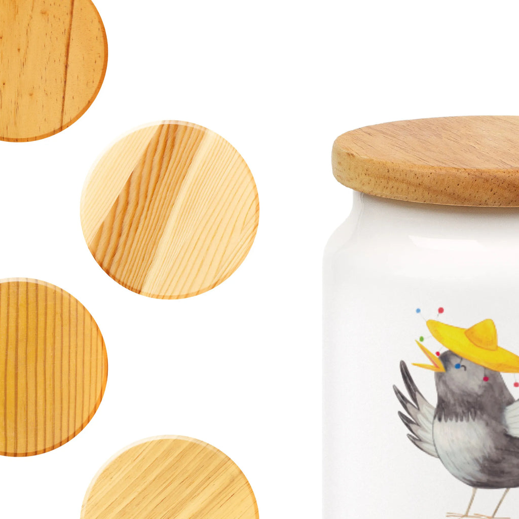 Pojemnik na żywność kruk Sombrero Motywy zwierzęce, dobra energia, zabawne powiedzonka, zwierzęta