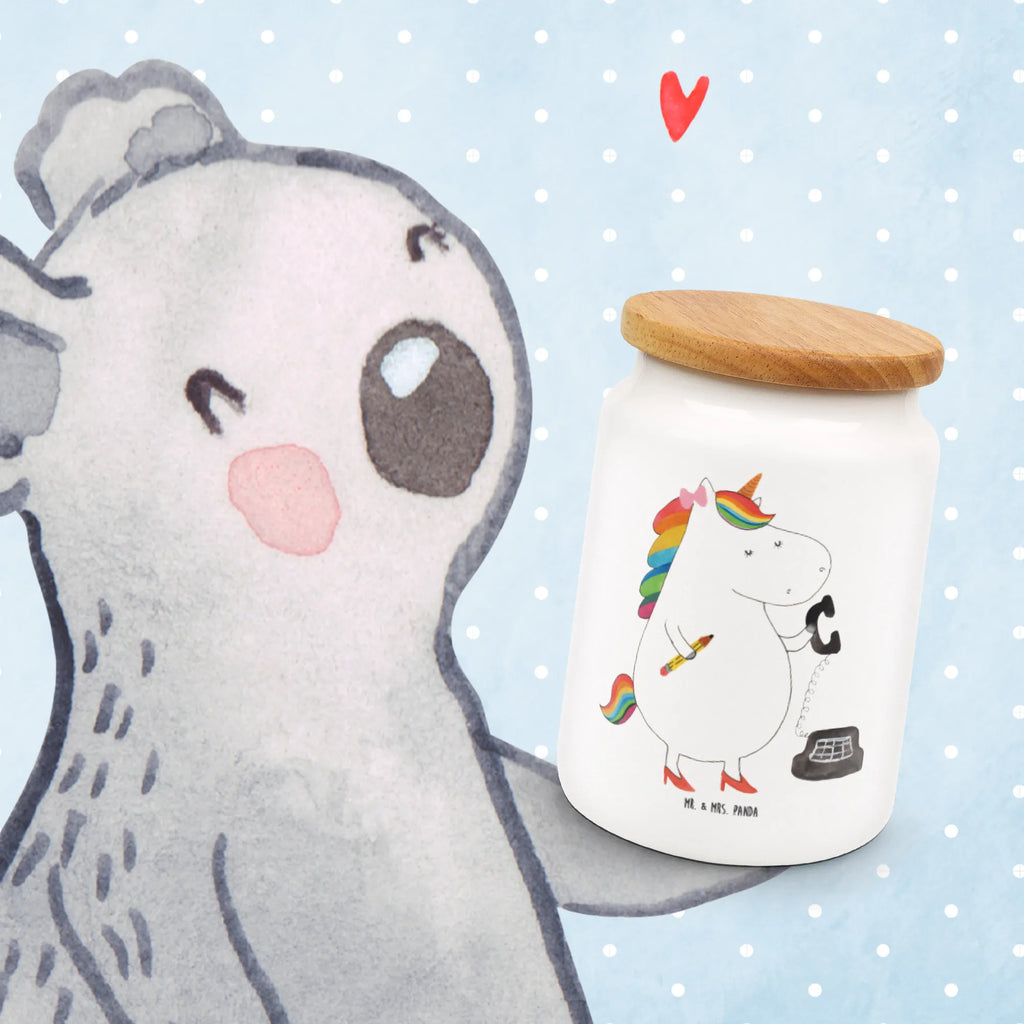 Storage jar unicorn secretary bulk food storage, food storage container, storage jar, cookie jar, snack jar, pantry storage, ceramic jar, treat jar, kitchen canister, canister, preservative jar, airtight container, kitchen storage solutions, unicorn, unicorns, Secretary, attorney, secretary present, office help, gift colleg, office, tax office, office worker