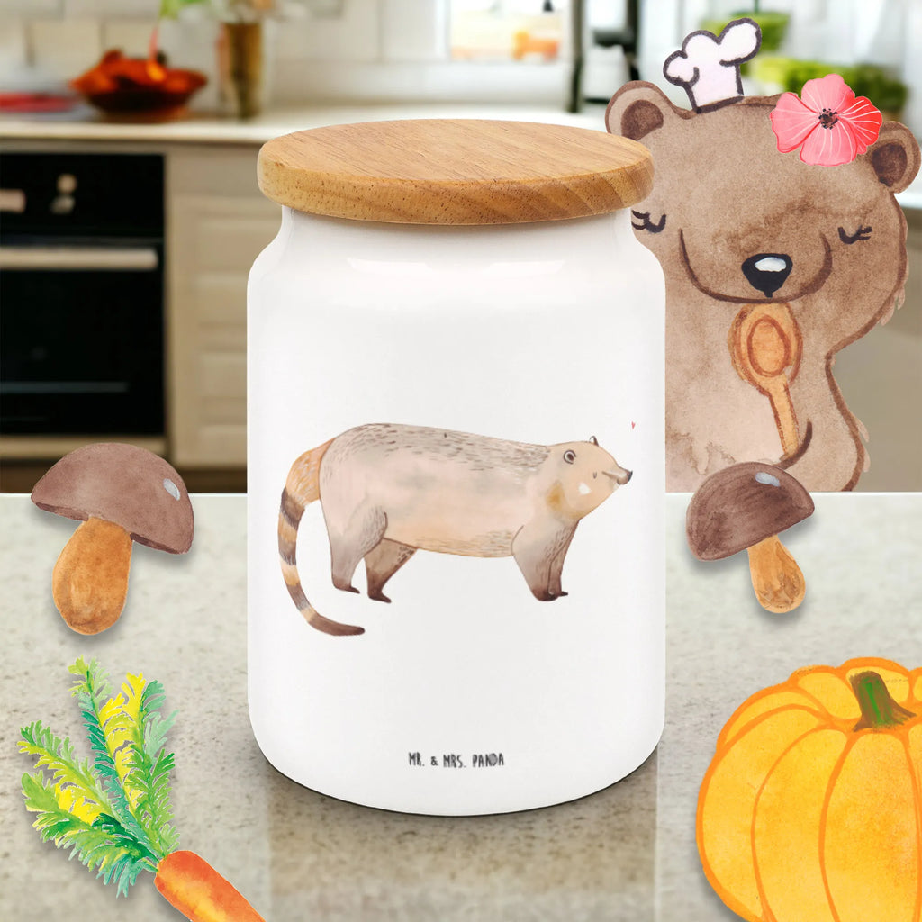 Pojemnik na żywność Nosacz Frischhaltedose, Kaffeedose, Vorratsdose Mit Deckel, Aufbewahrungsdose Mit Deckel, leckerlidosen, aufbewahrungsbehälter, tee behälter, Aufbewahrungsdosen, keksdosen, Aufbewahrungsdose, Dose, keramikdose, Vorratsbehälter, Vorratsdosen, Vorratsdose, gebäckdose, Vorratsglas, müslidose, Teedose, bonbondose, Frischhaltedose Mit Deckel, Keksdose, leckerlidose, zuckerdose, Frischhaltedosen, Lebensmittelbehälter, Tiere, Tiermotive, Gute Laune, Lustige Sprüche, Nasenbären, Bär, Nasenbär, Rüsselbär