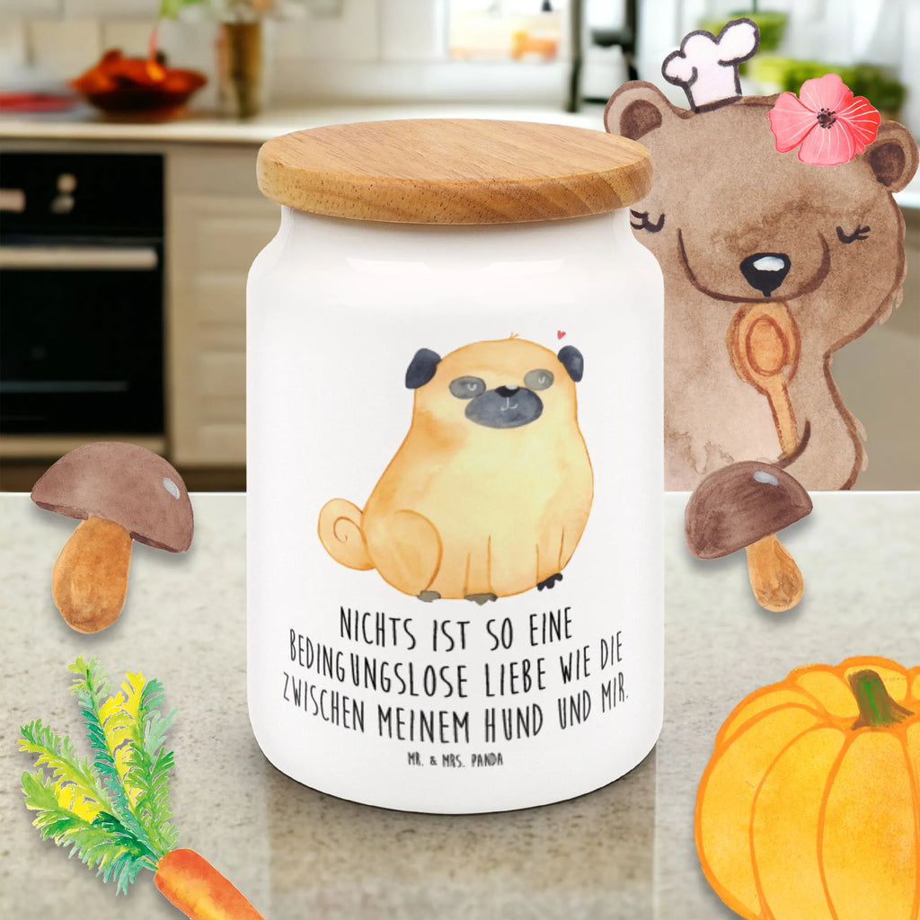 Pojemnik na żywność Mops Pies, motyw psa, zwierzę domowe, rasa psa, miłośnik zwierząt, właściciel psa, powiedzenia