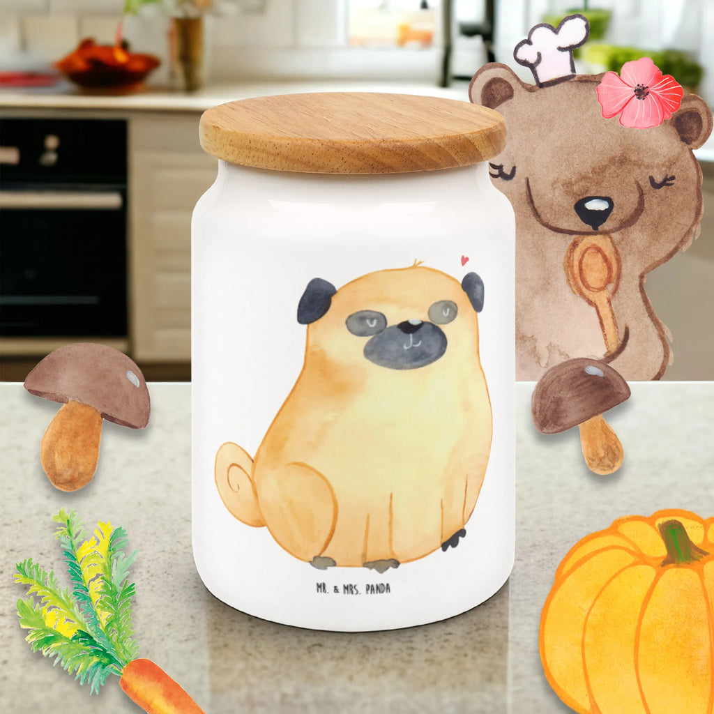 Pojemnik na żywność Mops Pies, motyw psa, zwierzę domowe, rasa psa, miłośnik zwierząt, właściciel psa, powiedzenia