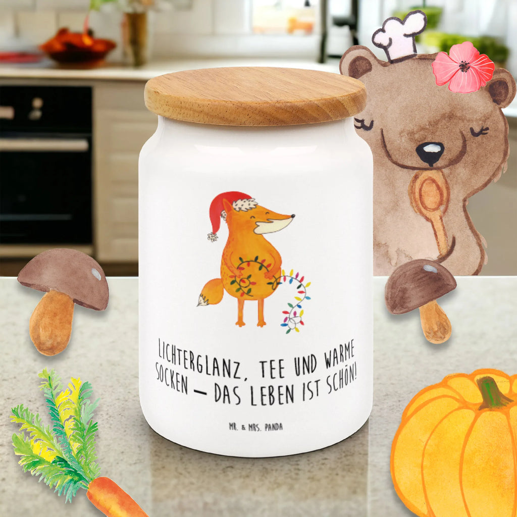 Storage jar Fox Christmas food storage container, treat jar, ceramic jar, bulk food storage, canister, kitchen canister, pantry storage, snack jar, preservative jar, airtight container, kitchen storage solutions, storage jar, cookie jar, Winter, Christmas, Christmas time, snow, Christmas Eve, Saying beautiful, Santa Claus, Gift Christmas, Fox, Foxes