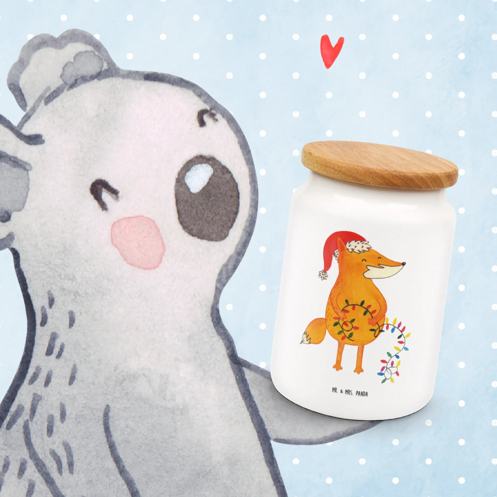 Storage jar Fox Christmas food storage container, treat jar, ceramic jar, bulk food storage, canister, kitchen canister, pantry storage, snack jar, preservative jar, airtight container, kitchen storage solutions, storage jar, cookie jar, Winter, Christmas, Christmas time, snow, Christmas Eve, Saying beautiful, Santa Claus, Gift Christmas, Fox, Foxes