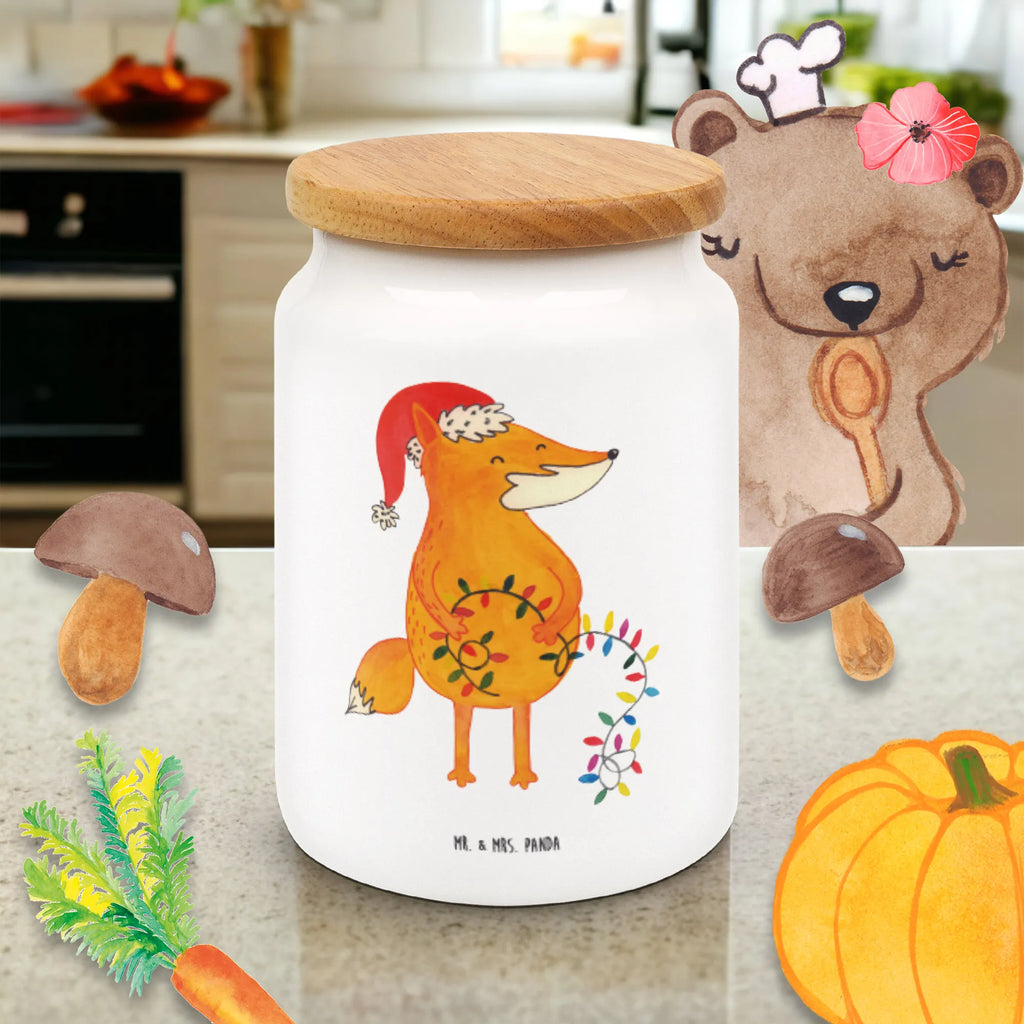 Storage jar Fox Christmas food storage container, treat jar, ceramic jar, bulk food storage, canister, kitchen canister, pantry storage, snack jar, preservative jar, airtight container, kitchen storage solutions, storage jar, cookie jar, Winter, Christmas, Christmas time, snow, Christmas Eve, Saying beautiful, Santa Claus, Gift Christmas, Fox, Foxes