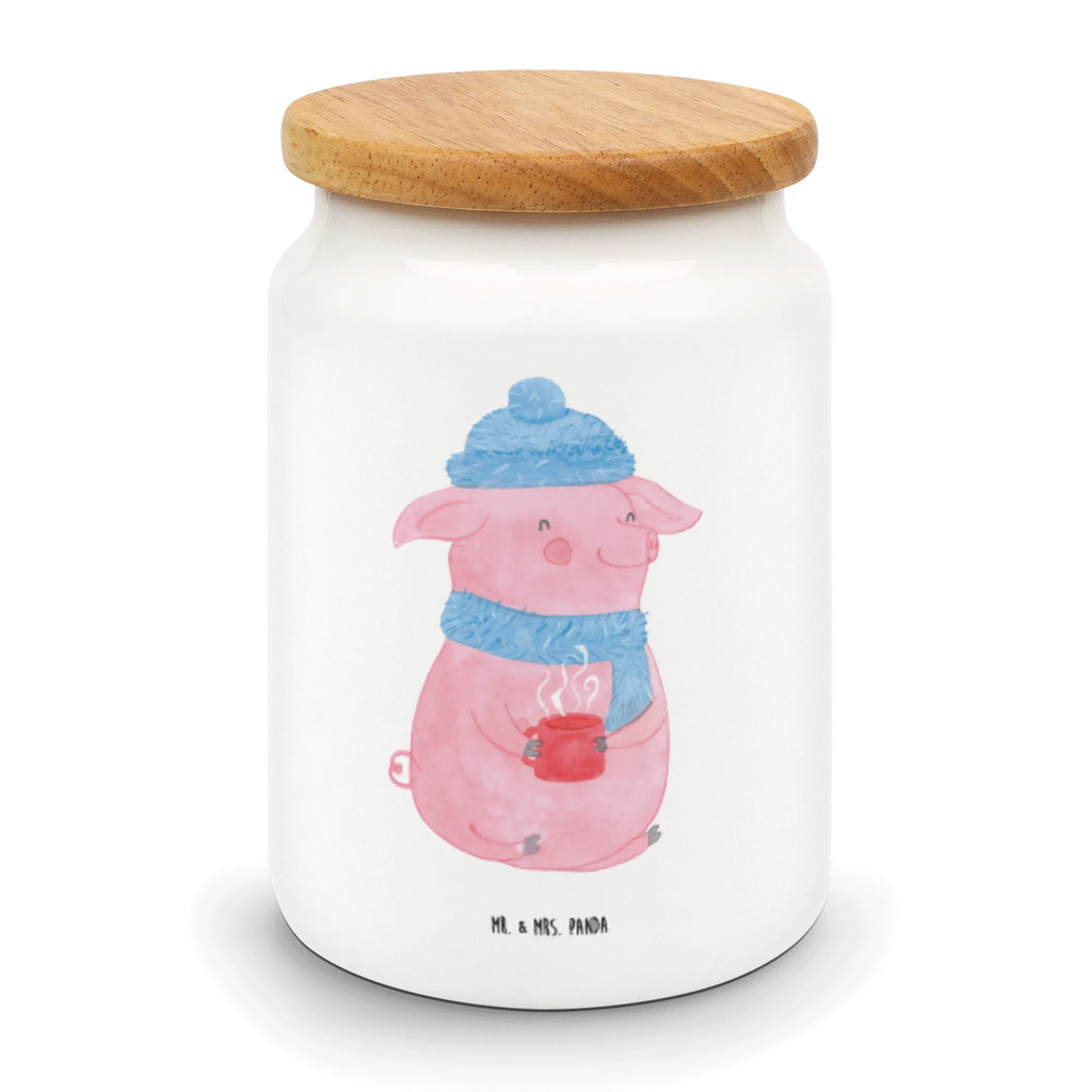 Storage jar piggy Mulled wine snack jar, kitchen canister, kitchen storage solutions, bulk food storage, cookie jar, storage jar, preservative jar, canister, food storage container, pantry storage, airtight container, ceramic jar, treat jar, Winter, Christmas, Christmas time, snow, Christmas market, drunk, saying, mulled wine
