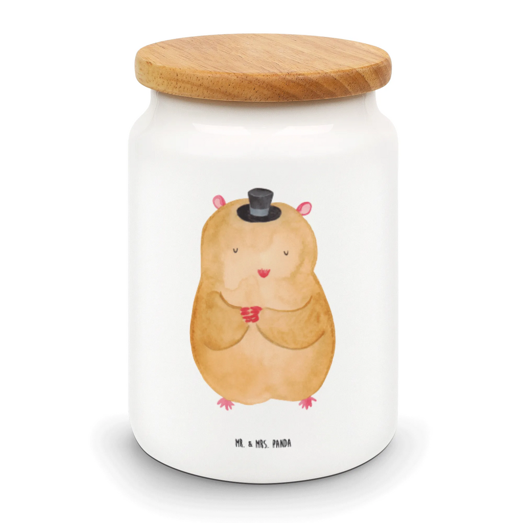Storage jar hamster cap bulk food storage, airtight container, snack jar, food storage container, canister, pantry storage, cookie jar, storage jar, kitchen storage solutions, treat jar, ceramic jar, kitchen canister, preservative jar, small animals, cute, funny, cute animal motives, hand drawn, small world, funny sayings, good mood, happy, gifts, gift ideas, special gifts, animal lover, card, Houdini, Hamster, magician, wizard, hat, dwarf hamster, top hat