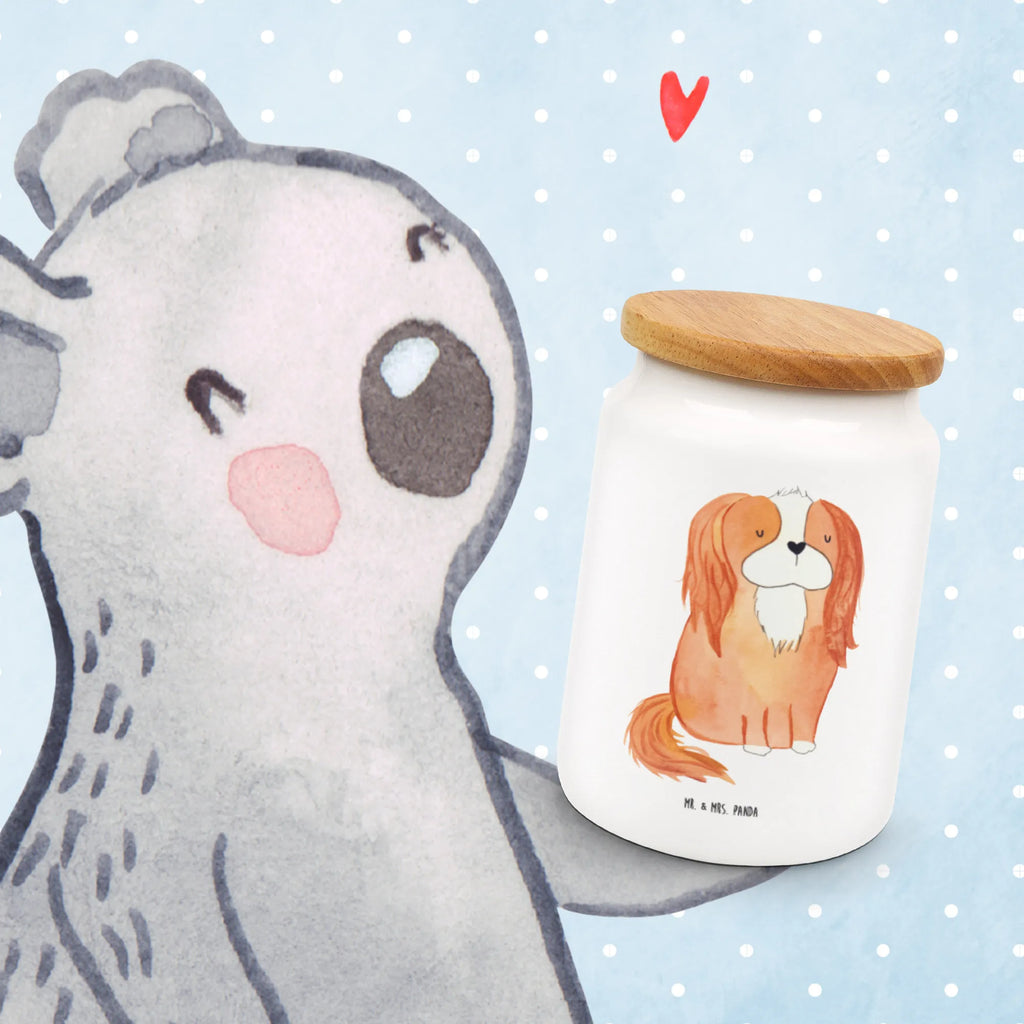 Pojemnik na żywność pies Cavalier King Charles Spaniel Pies, motyw psa, zwierzę domowe, rasa psa, miłośnik zwierząt, właściciel psa, powiedzenia