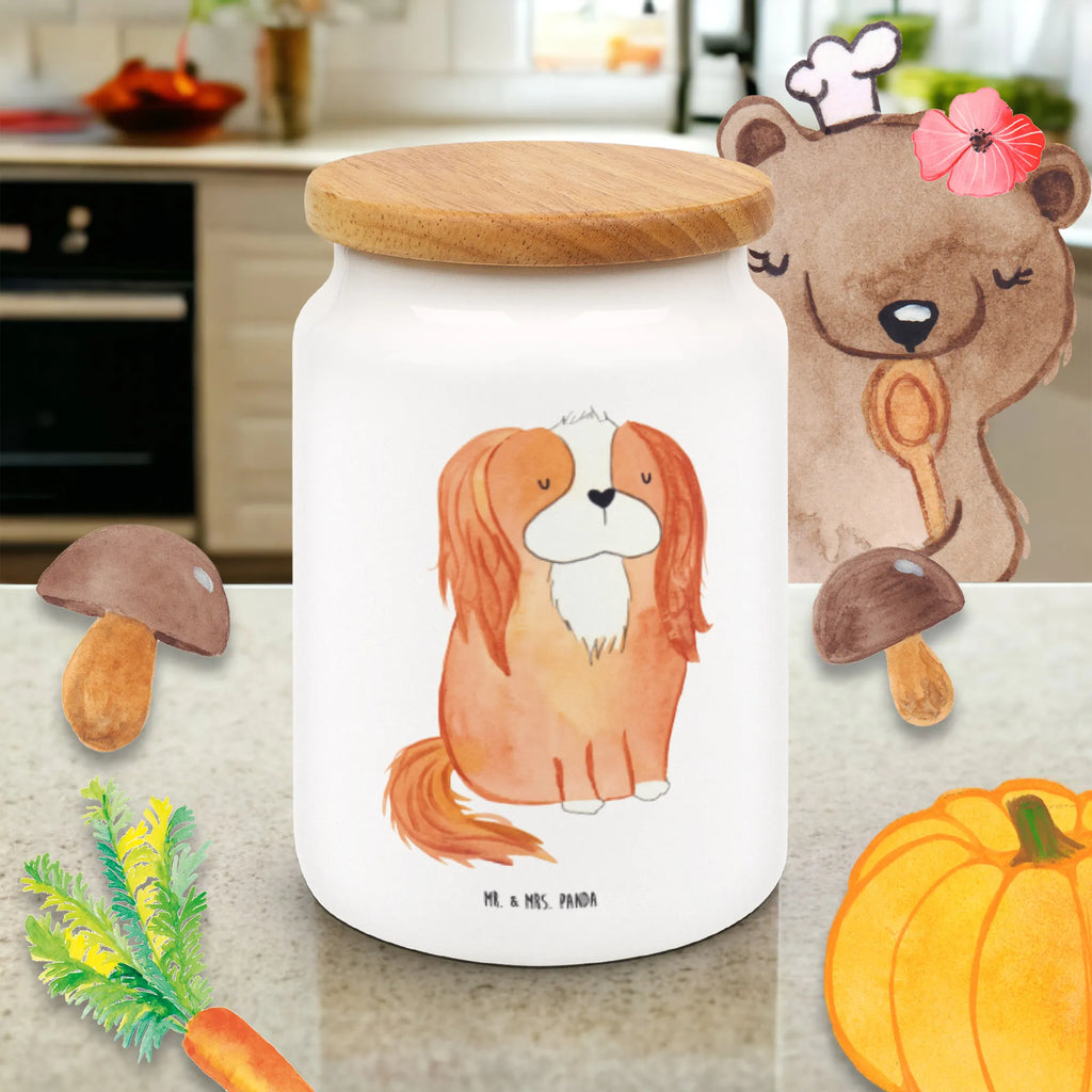 Pojemnik na żywność pies Cavalier King Charles Spaniel Pies, motyw psa, zwierzę domowe, rasa psa, miłośnik zwierząt, właściciel psa, powiedzenia