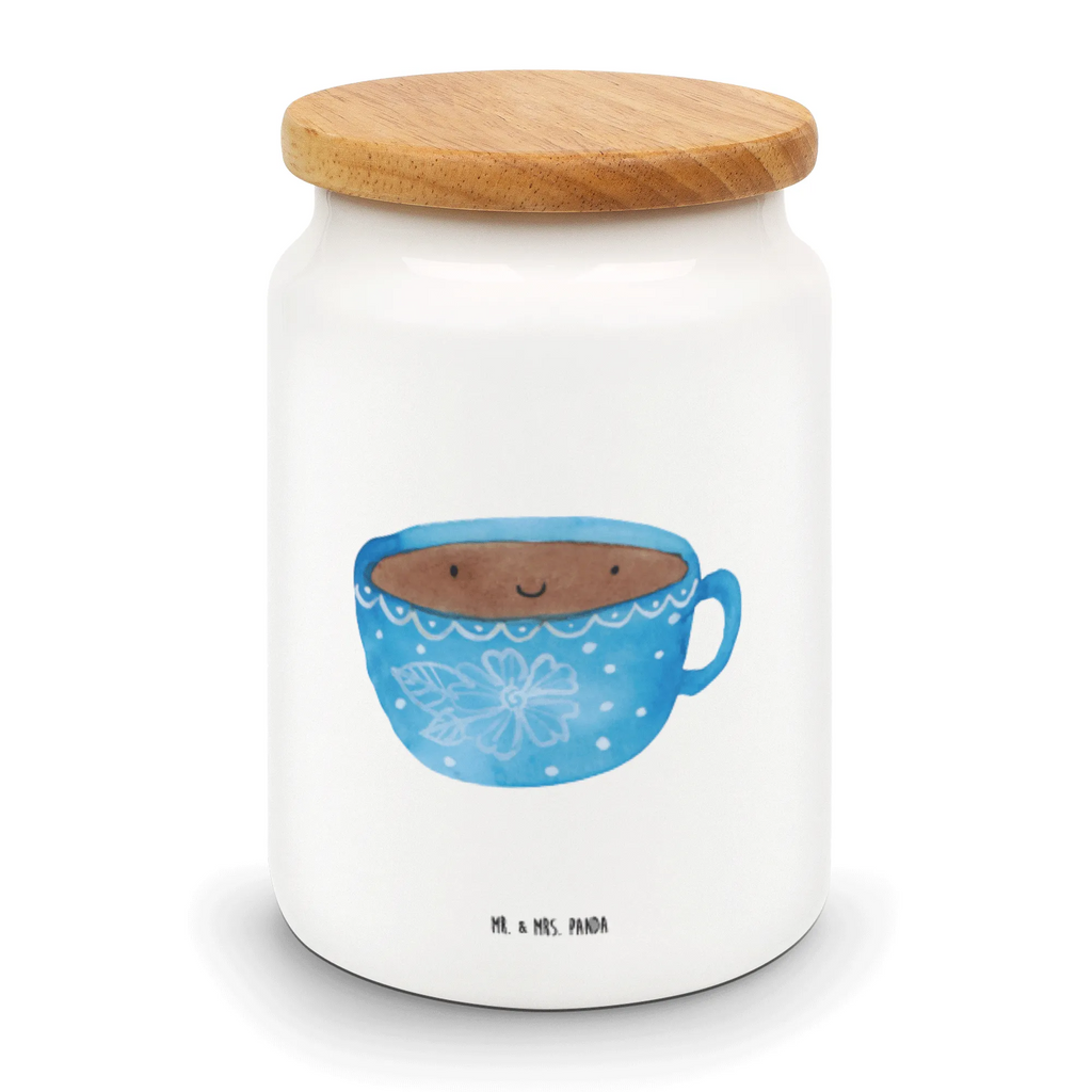 Storage jar Coffee Cup treat jar, ceramic jar, cookie jar, food storage container, kitchen storage solutions, kitchen canister, preservative jar, canister, airtight container, bulk food storage, pantry storage, storage jar, snack jar, small animals, cute, funny, cute animal motives, hand drawn, small world, funny sayings, good mood, happy, gifts, gift ideas, special gifts, animal lover, card, happiness, cup, taste, love, Coffee, pleasure