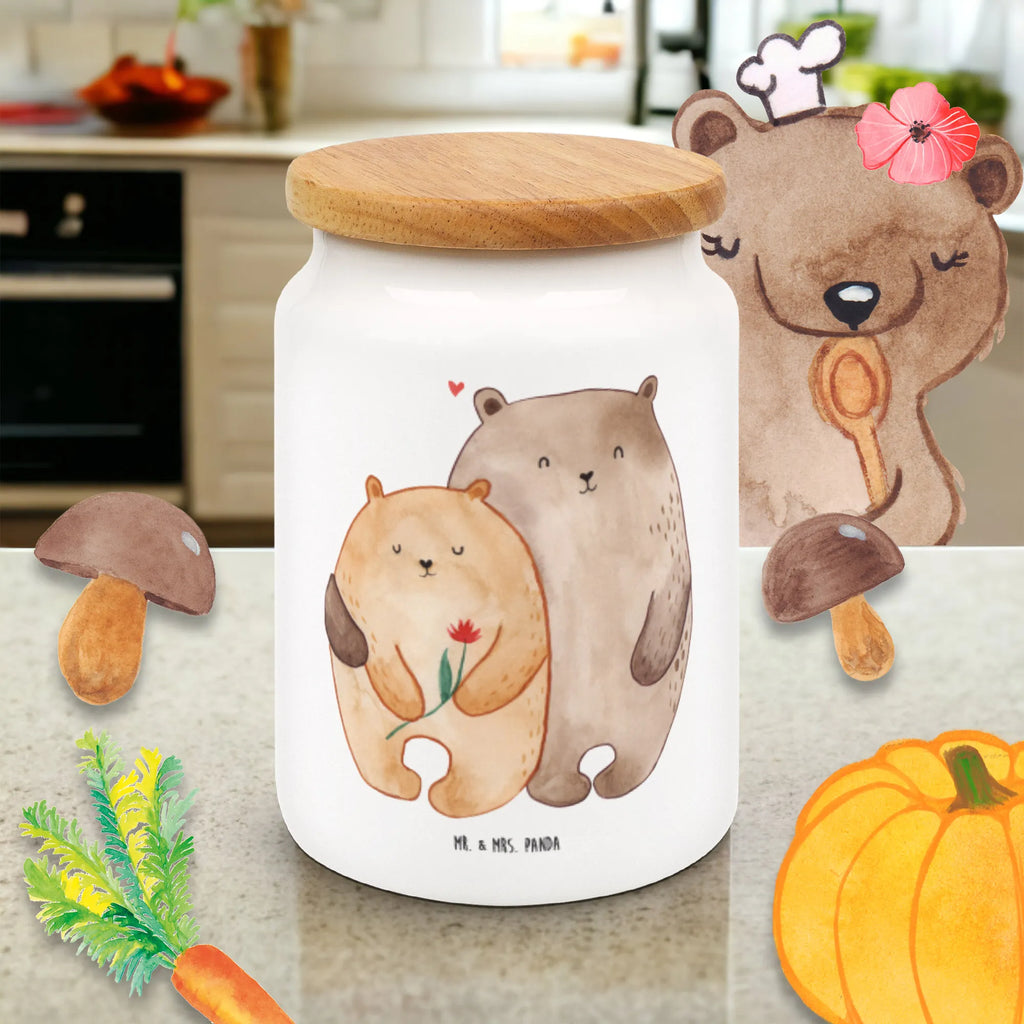 Pojemnik na żywność Miłość niedźwiedzi Miłość, partner, przyjaciel, przyjaciółka, mąż, żona, wesele, zaręczyny, prośba o rękę, prezent miłosny, rocznica, dzień ślubu