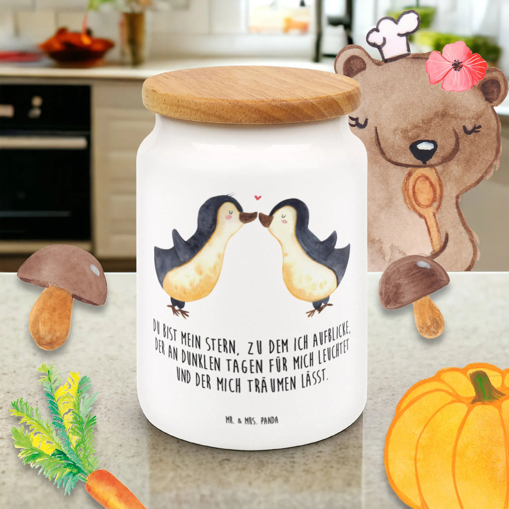 Pojemnik na żywność Pingwin Miłość Miłość, partner, przyjaciel, przyjaciółka, mąż, żona, wesele, zaręczyny, prośba o rękę, prezent miłosny, rocznica, dzień ślubu