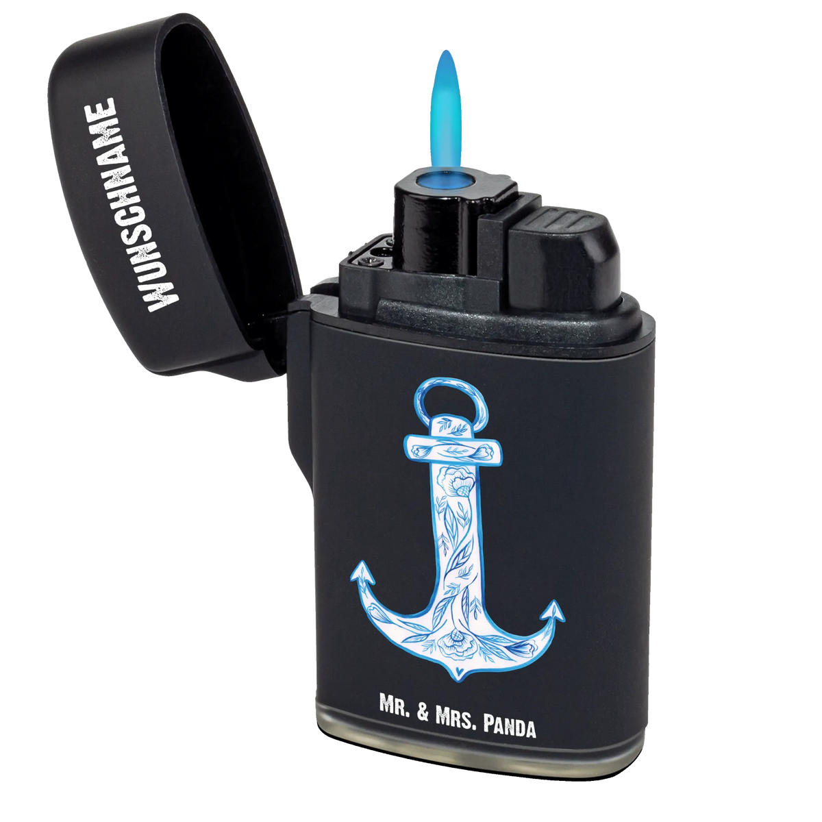 Personalisiertes Feuerzeug Anker Blau Personalisiertes Feuerzeug, Feuerzeug mit Name, Personalisierbares Feuerzeug, Gasfeuerzeug personalisiert, Individuelles Feuerzeug, Feuerzeug Personalisiert, Lustige Sprüche, Tiere, Tiermotive, Gute Laune
