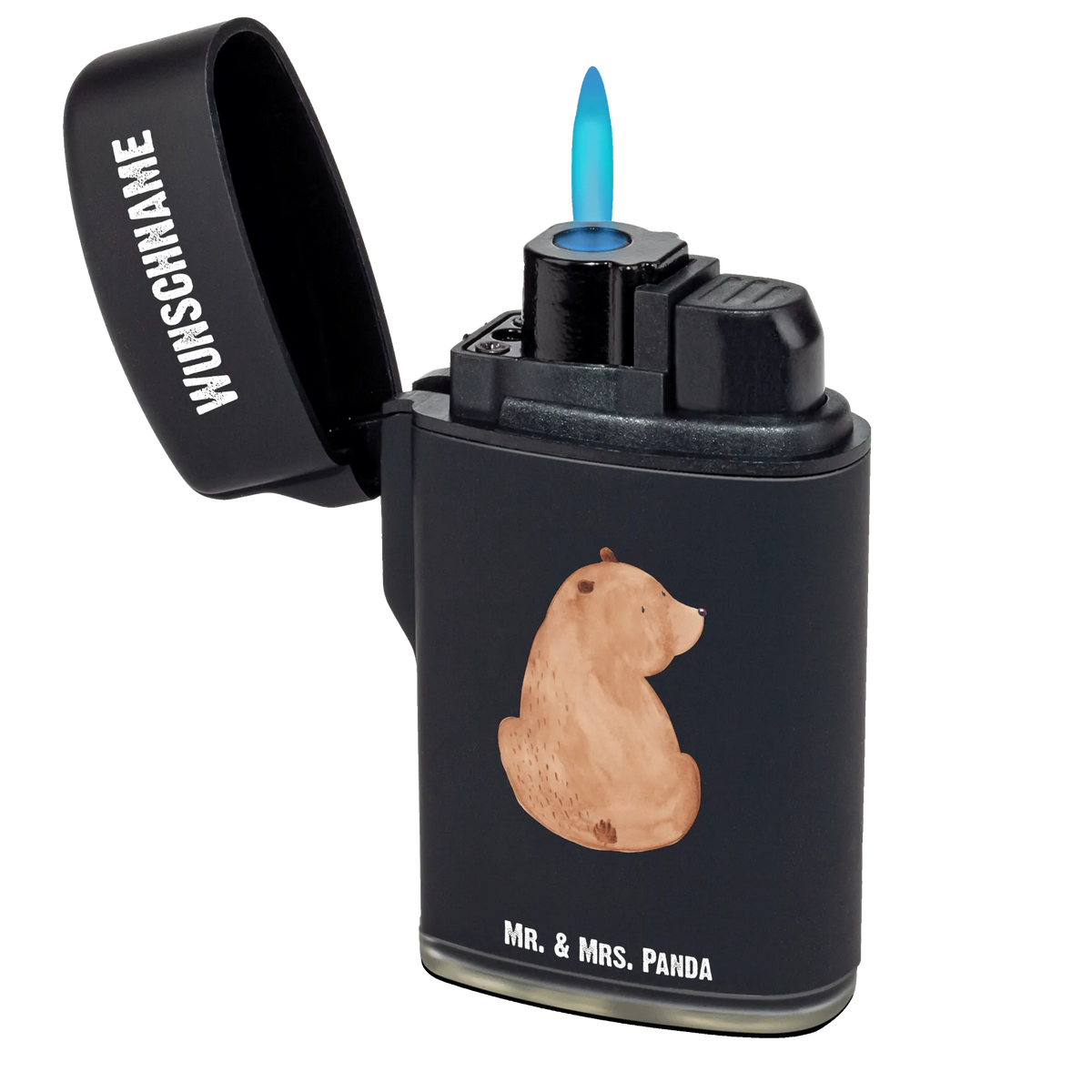 Personalised lighter bear shoulder look Gasfeuerzeug personalisiert, Feuerzeug Personalisiert, Personalisierbares Feuerzeug, Personalisiertes Feuerzeug, Individuelles Feuerzeug, Feuerzeug mit Name, Teddy, Bär, Teddybär, Motivation, Bärenliebe, Bären, Selbstachtung, Weltansicht, Weisheit