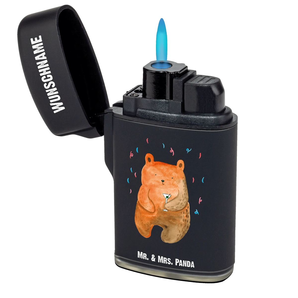 Personalised lighter bear party Personalisierbares Feuerzeug, Gasfeuerzeug personalisiert, Personalisiertes Feuerzeug, Feuerzeug mit Name, Feuerzeug Personalisiert, Individuelles Feuerzeug, Teddy, Bär, Teddybär, Lustig, Abfeiern, Geburtstag, Gute Laune, Mitbringsel, Feiern, Geburtstagsgeschenk, Geschenk, Party