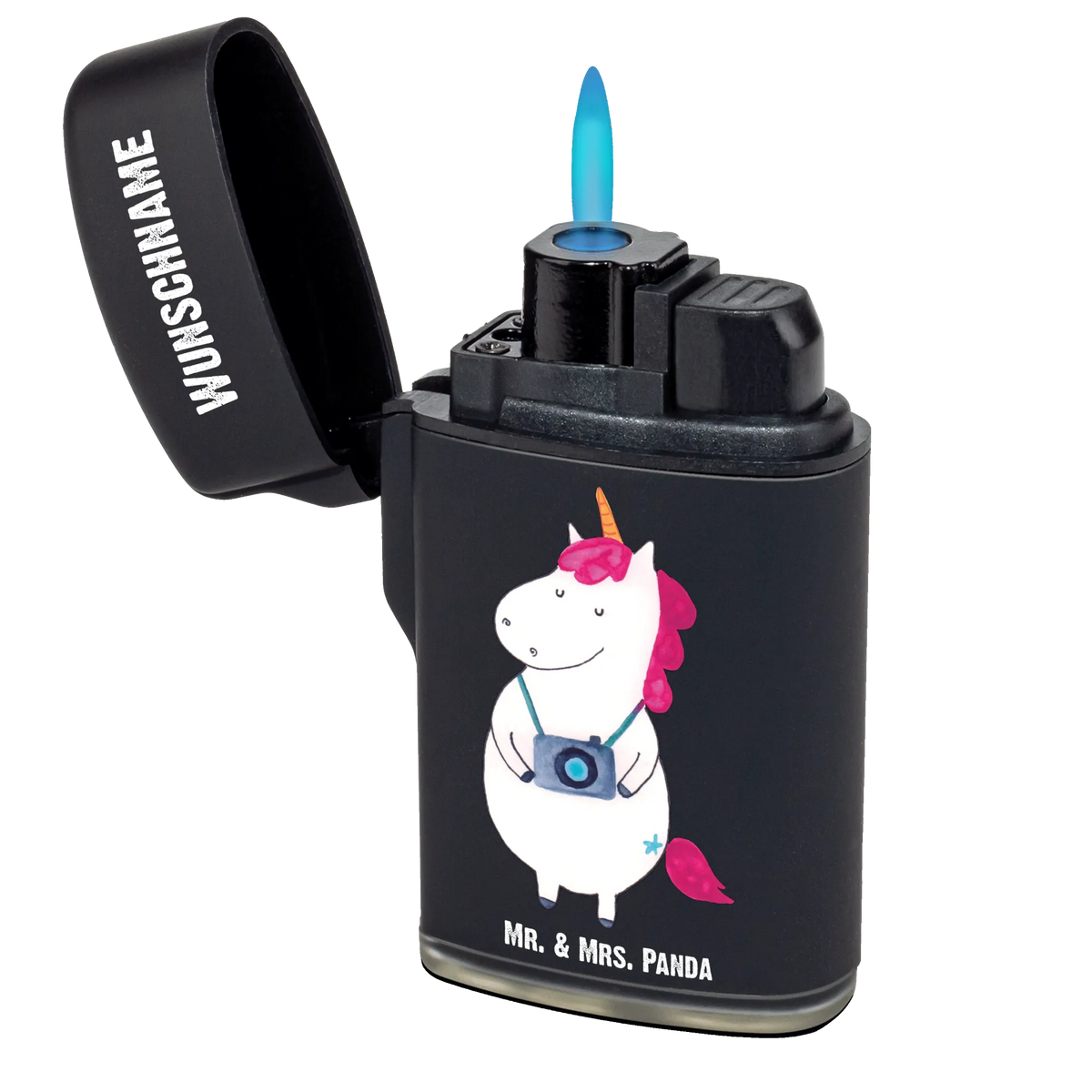 Personalised lighter unicorn photographer Feuerzeug Personalisiert, Personalisierbares Feuerzeug, Individuelles Feuerzeug, Feuerzeug mit Name, Personalisiertes Feuerzeug, Gasfeuerzeug personalisiert, Unicorn, Einhorn, Einhörner, Einhorn Deko, Weltenbummler, Reise, Urlaub, Kamera, Weltreise, Reisen, Tourist, Kurztrip, Fotografie, Fotograf, Städtereise