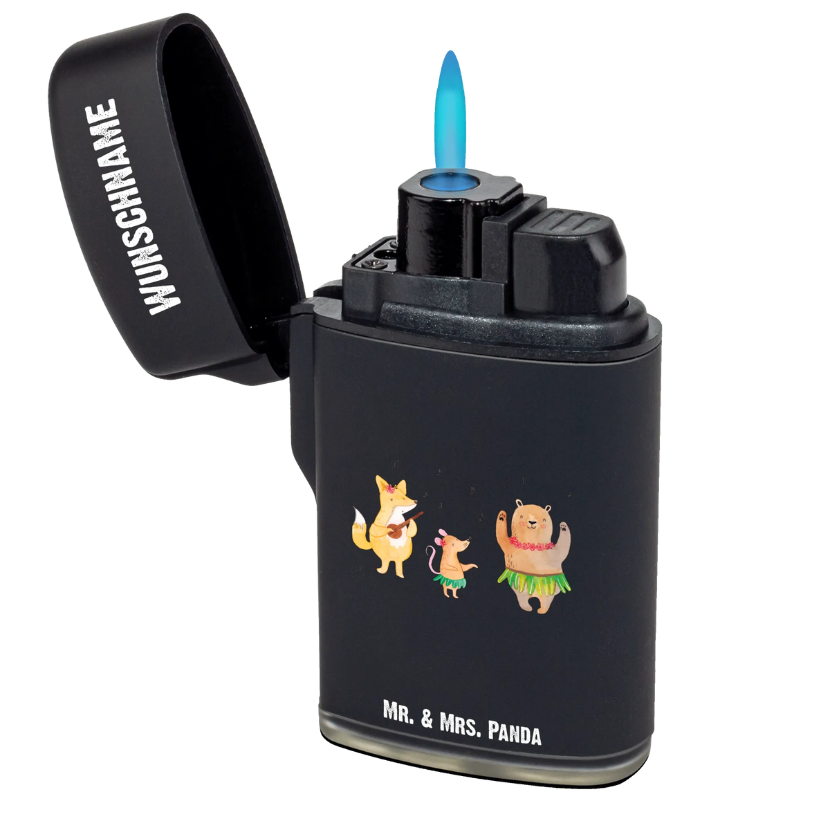 Personalisiertes Feuerzeug Waldtiere Aloha Feuerzeug Personalisiert, Personalisierbares Feuerzeug, Feuerzeug mit Name, Gasfeuerzeug personalisiert, Individuelles Feuerzeug, Personalisiertes Feuerzeug, Lustige Sprüche, Tiere, Tiermotive, Gute Laune, Tanzen, Hase, Leben, Wald, Lachen, Igel, Musik, Aloha, Waldtiere, Bär