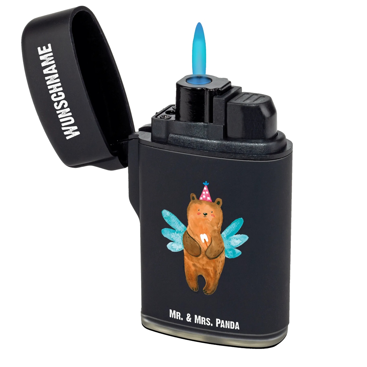 Personalised lighter bear tooth fairy Feuerzeug mit Name, Feuerzeug Personalisiert, Individuelles Feuerzeug, Personalisierbares Feuerzeug, Personalisiertes Feuerzeug, Gasfeuerzeug personalisiert, Teddy, Bär, Teddybär, Zahnfee, Erster Zahn, Milchzahn, Fee