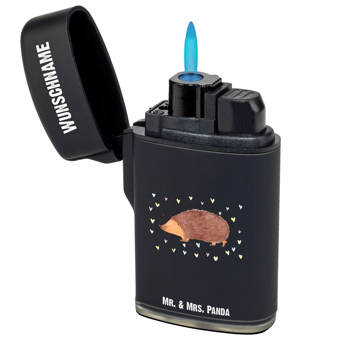 Personalisiertes Feuerzeug Igel Herzen Feuerzeug mit Name, Personalisiertes Feuerzeug, Individuelles Feuerzeug, Feuerzeug Personalisiert, Gasfeuerzeug personalisiert, Personalisierbares Feuerzeug, Lustige Sprüche, Tiere, Tiermotive, Gute Laune, Herzen, Igel, Vertrauen, Liebe, Kuss, Leben, Herz