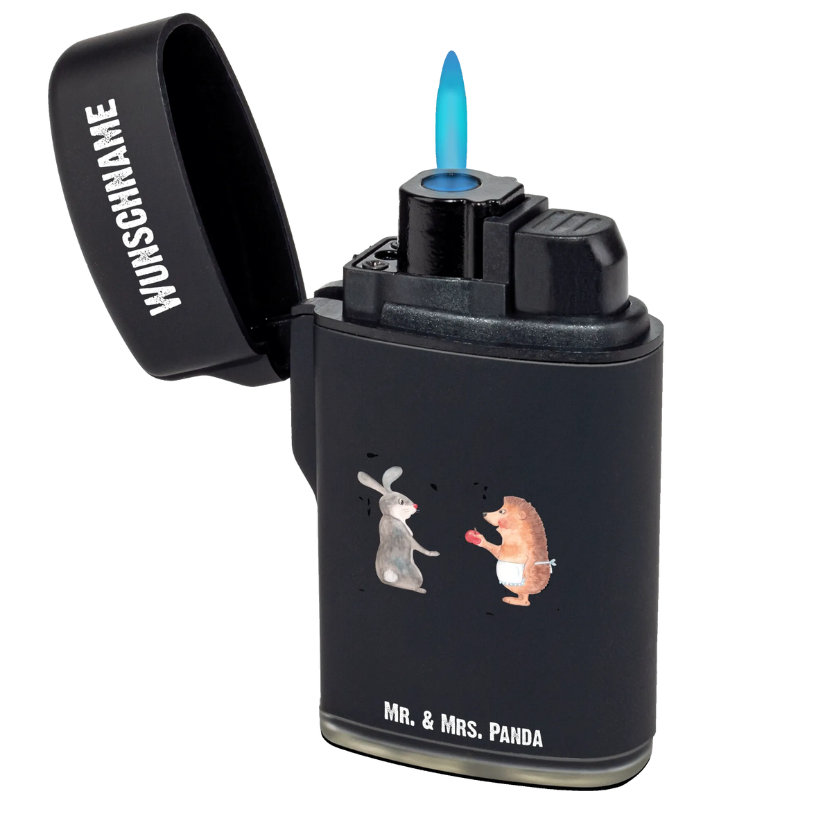 Personalised lighter Hare Hedgehog Gasfeuerzeug personalisiert, Personalisierbares Feuerzeug, Feuerzeug Personalisiert, Individuelles Feuerzeug, Personalisiertes Feuerzeug, Feuerzeug mit Name, Lustige Sprüche, Tiere, Tiermotive, Gute Laune, Igel, Trösten, Spruch Romantisch, Hase, Igel und Hase, Liebeskummer Geschenk, Liebe Spruch, Trennungsschmerz, Herzschmerz