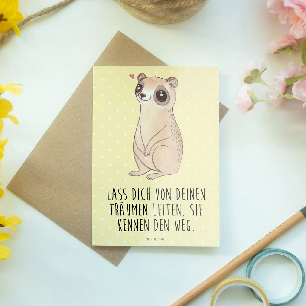 Greetings card Slow loris Happy dankeskarten, Glückwunschkarte, weihnachtskarten, genesungskarte, hochzeitskarten, neujahrskarte, Grußkarten, Beileidskarte, glückwunschkarten, firmungskarte, abiturkarte, Klappkarte, babykarte, jubiläumskarte, spruchkarte, osterkarten, Grußkarte, Motivkarte, kommunionskarte, valentinstagskarte, osterkarte, einladungskarten, vatertagskarte, Tiere, Tiermotive, Gute Laune, Lustige Sprüche, Niedlich, Glück, Plumplori