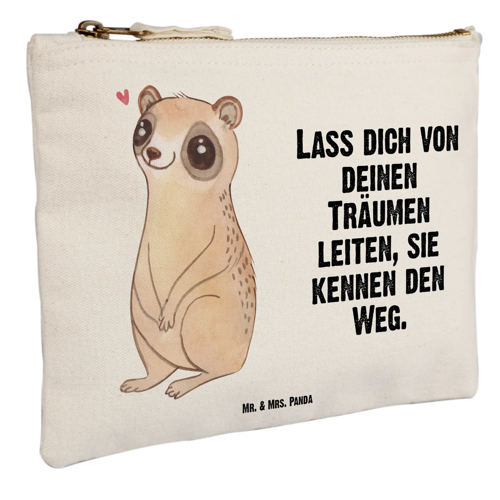 Make-up bag Slow loris Happy small animals, cute, funny, cute animal motives, hand drawn, small world, funny sayings, good mood, happy, gifts, gift ideas, special gifts, animal lover, card